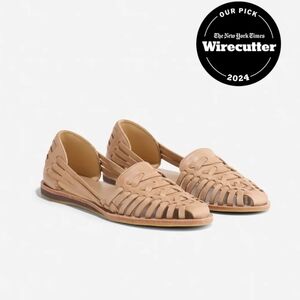 Nisolo Women's Almond Colored Huarache Sandals Size 8